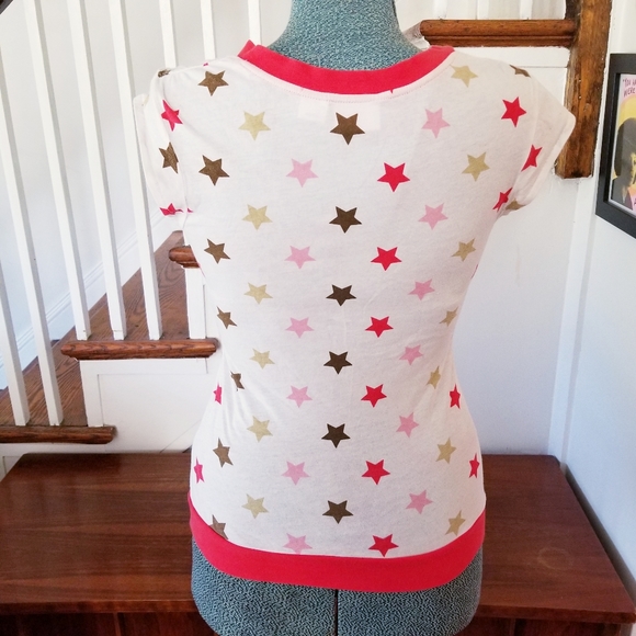 Soundgirl Star T-Shirt with Pockets - medium red - Picture 5 of 6